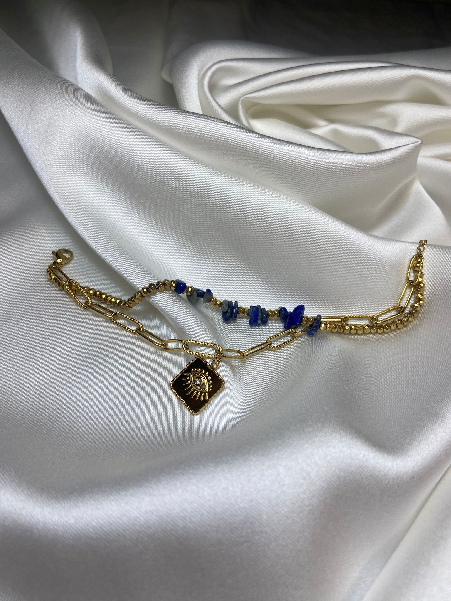 Celestia Serisi – Iris İkili Taşlı Bileklik