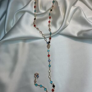 Renkli Taşlı Y Kolye