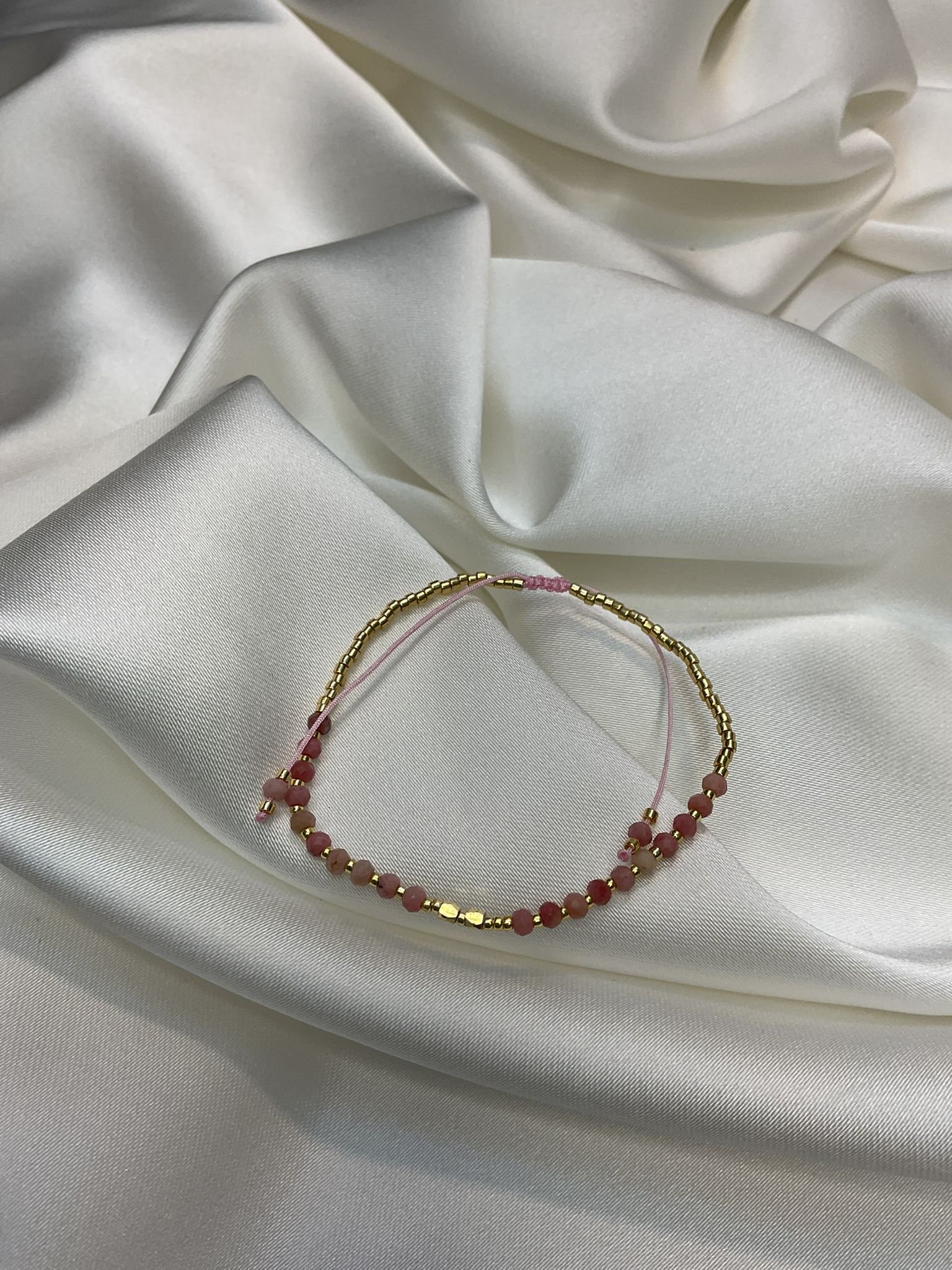 Rose & Gold Minimal Taşlı Bileklik