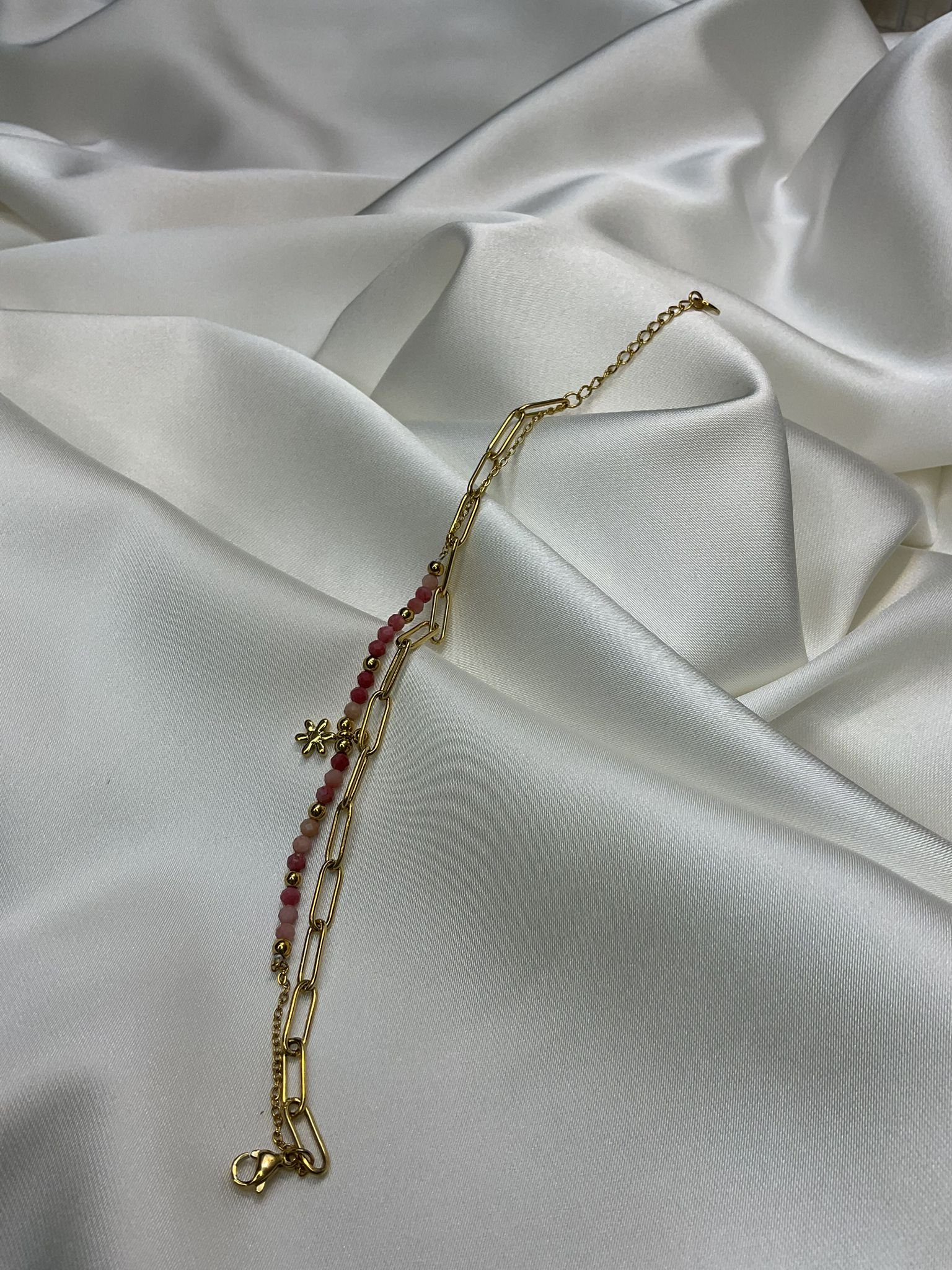 Celestia Serisi – Rosé İkili Taşlı Bileklik - Görsel 4