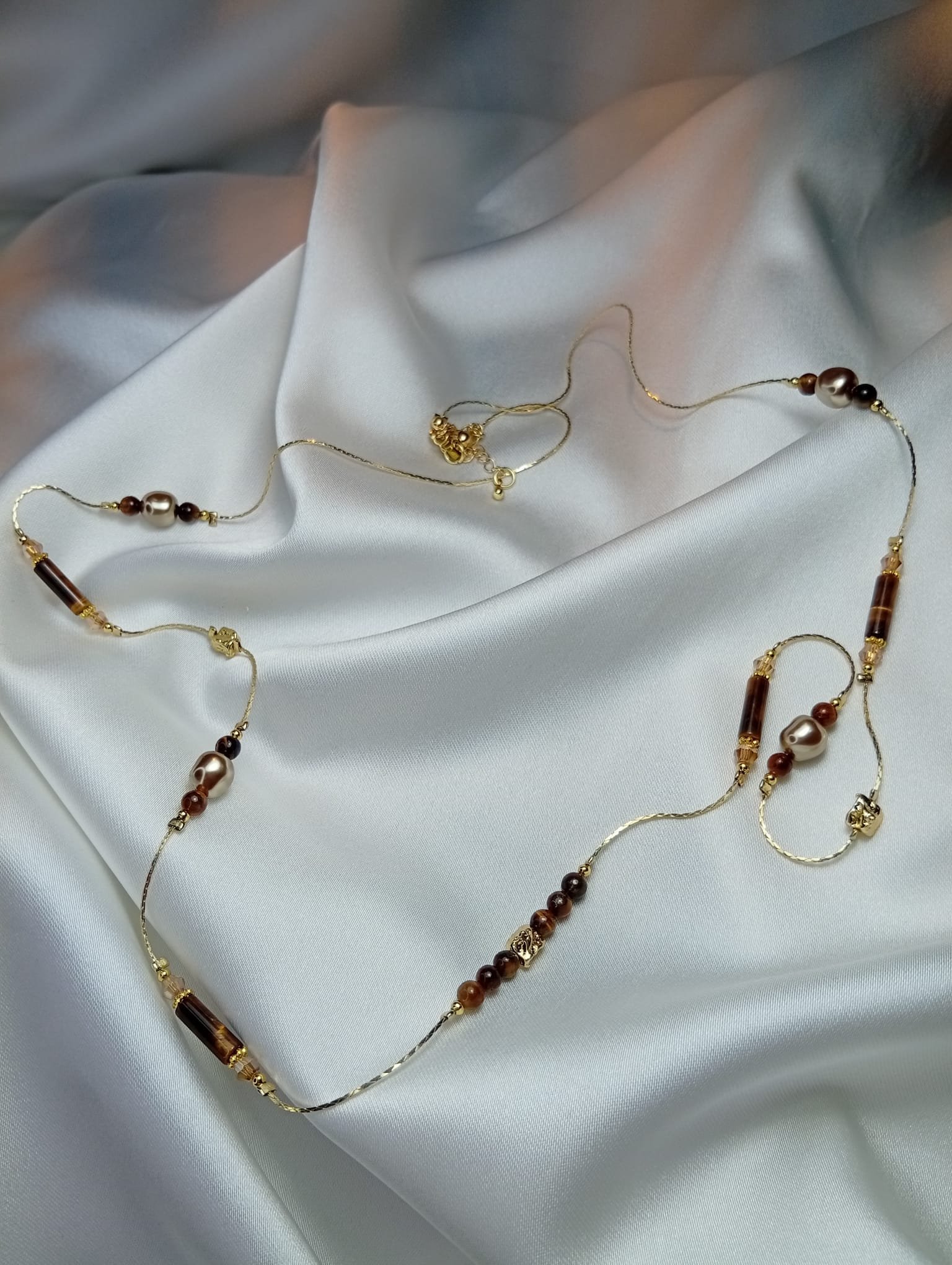 Kahverengi Taşlı Mystic Kolye - Görsel 5