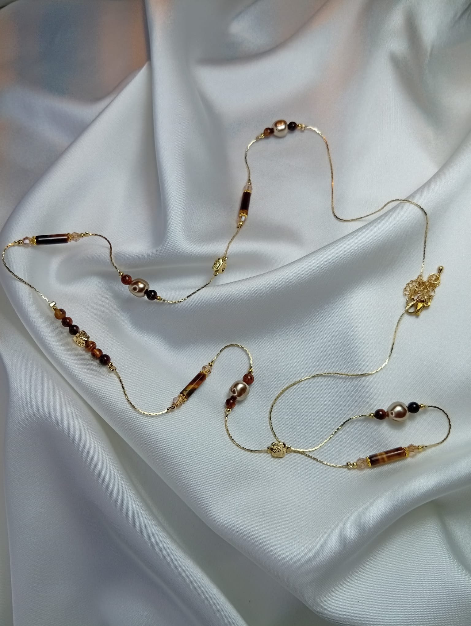 Kahverengi Taşlı Mystic Kolye - Görsel 3