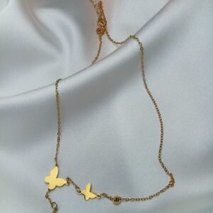 Altın Kelebek Dansı Kolye