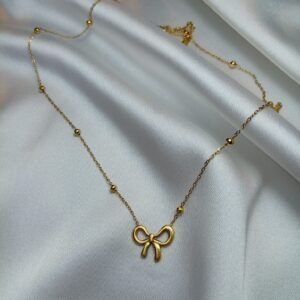 Altın Kurdele Kolye