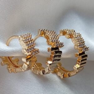 Taşlı Asimetrik Çoklu Küpe