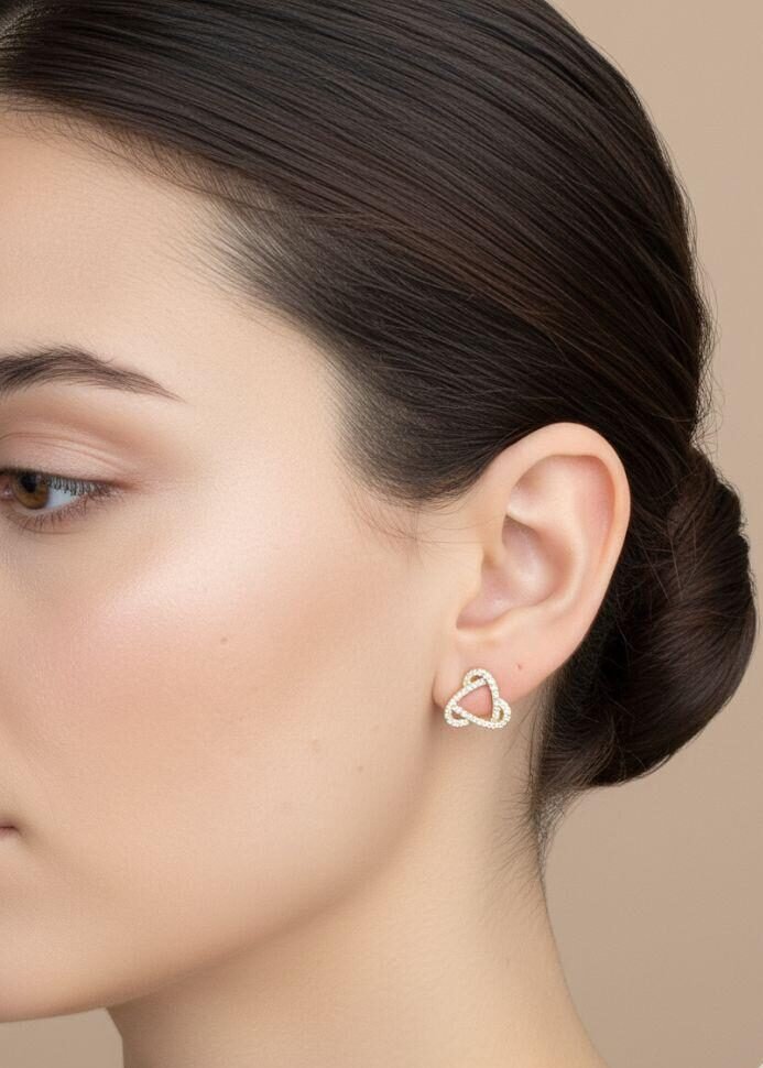 Üçgen Sarmal Küpe - Görsel 2