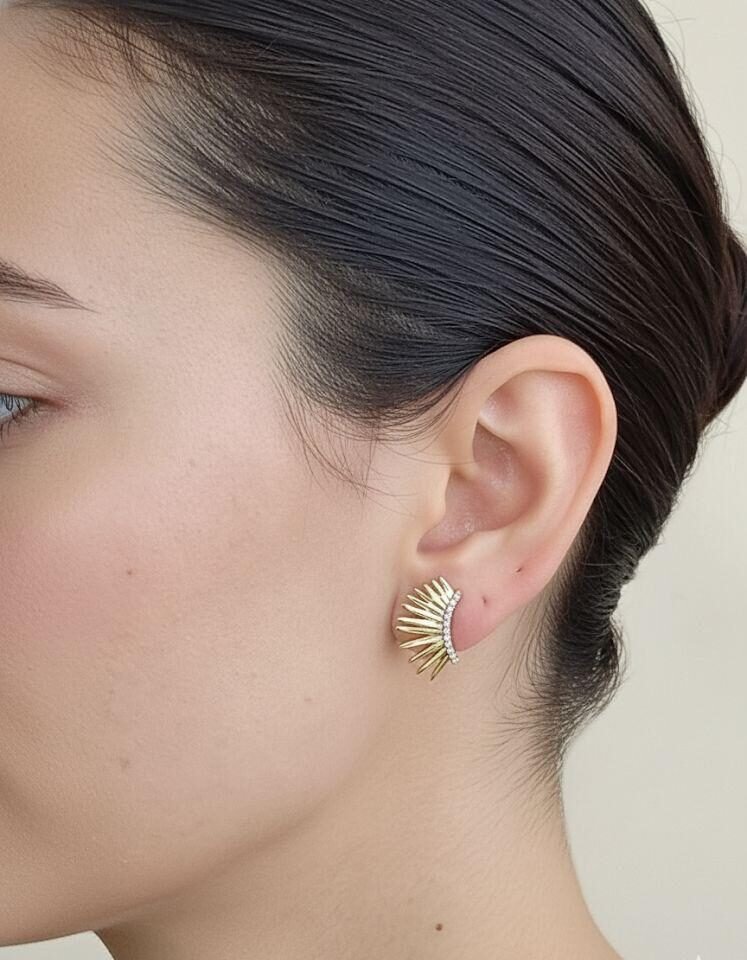 Güneş Işıltısı Küpe - Görsel 2